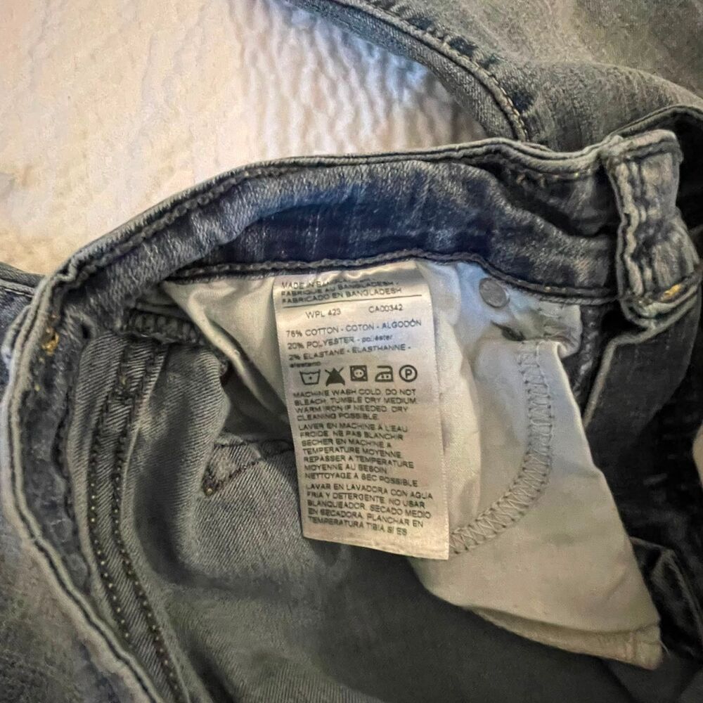 Denizen Levi's Womens Modern Skinny Jeans Size 4, W27, L32 Gray Medium Denim - Picture 8 of 14